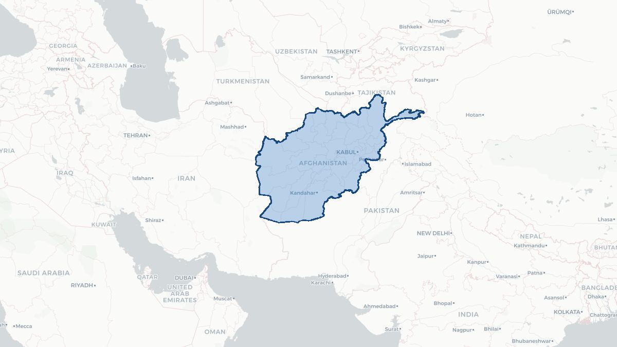 Map of Afghanistan