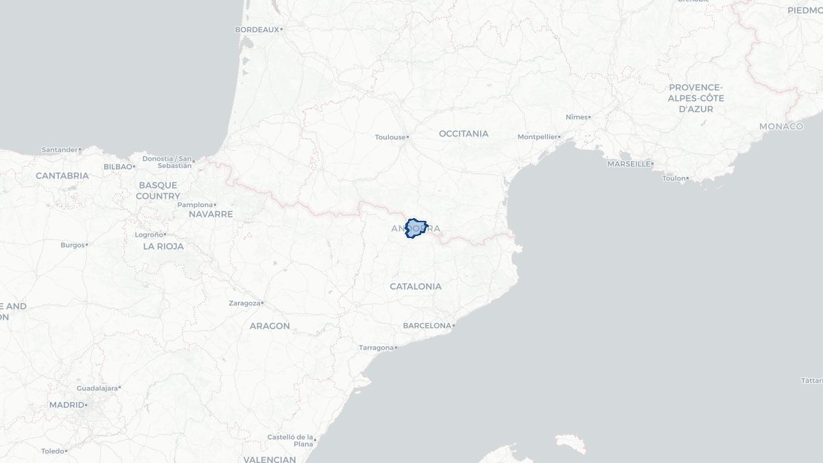 Map of Andorra