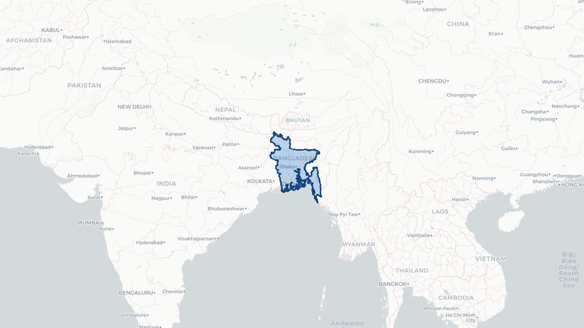 Map of Bangladesh