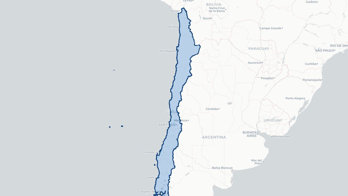Map of Chile
