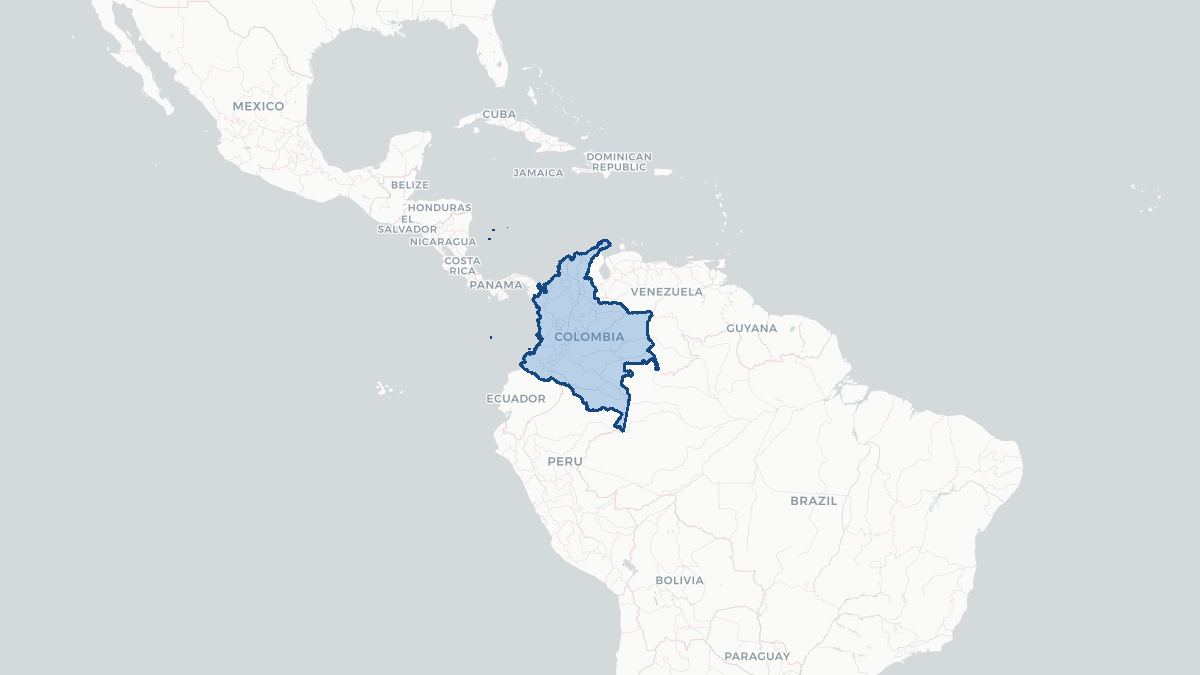 Map of Colombia