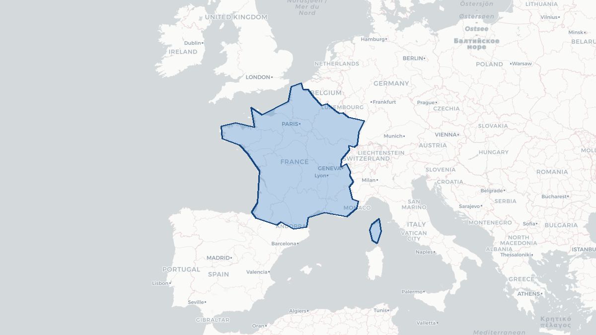 Map of France
