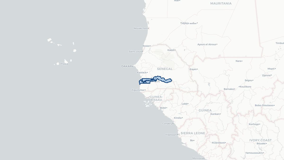 Map of Gambia