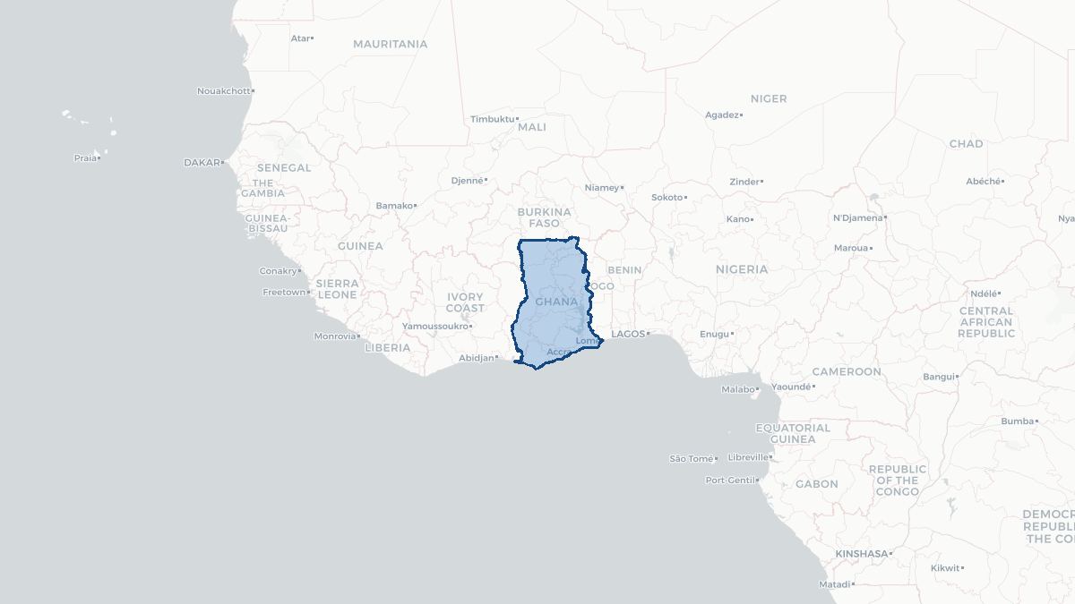 Map of Ghana