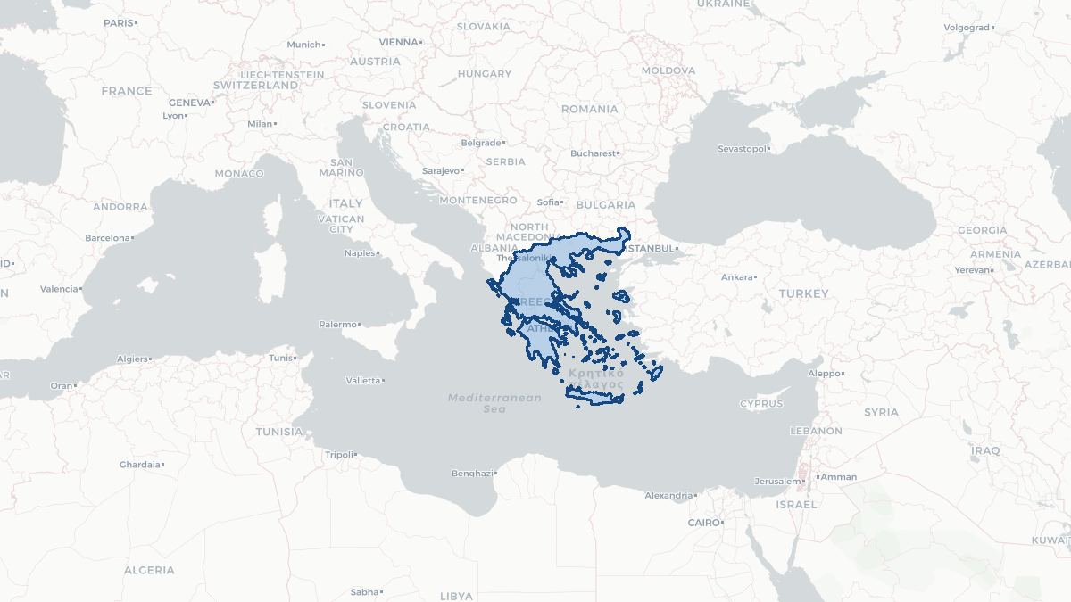 Map of Greece