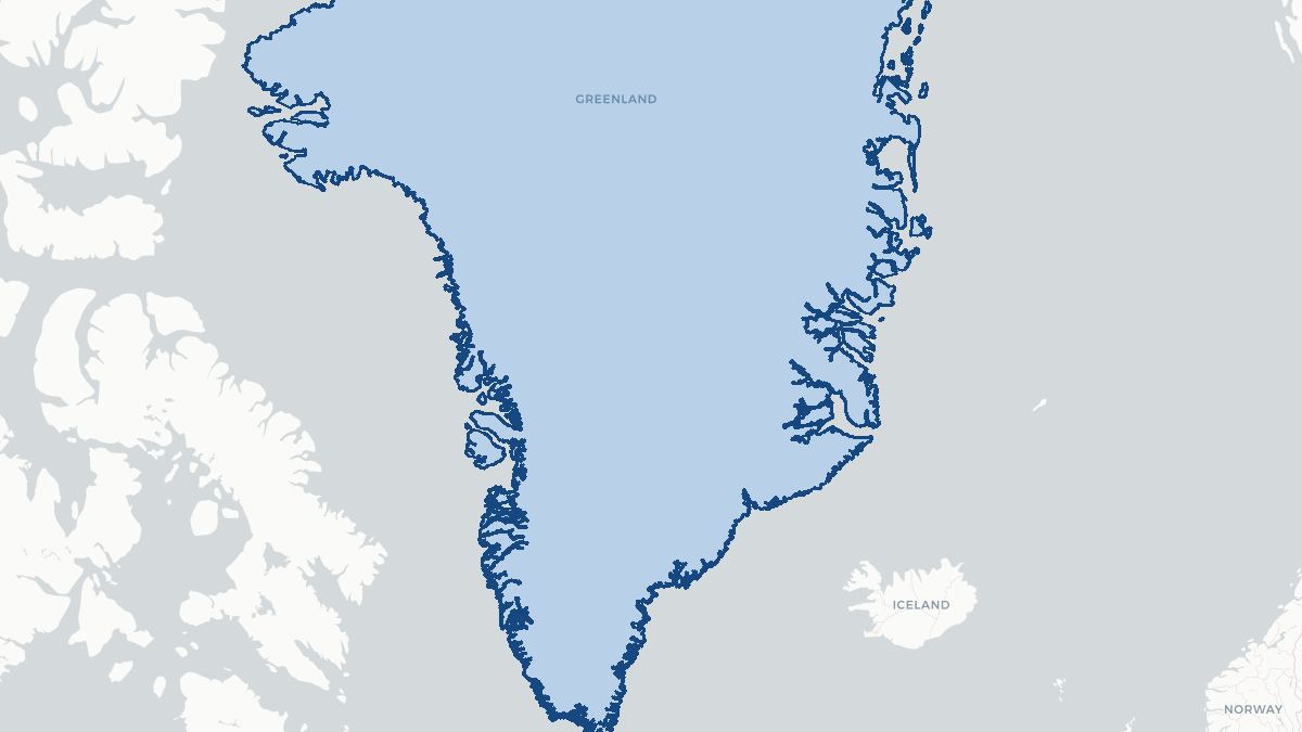 Map of Greenland