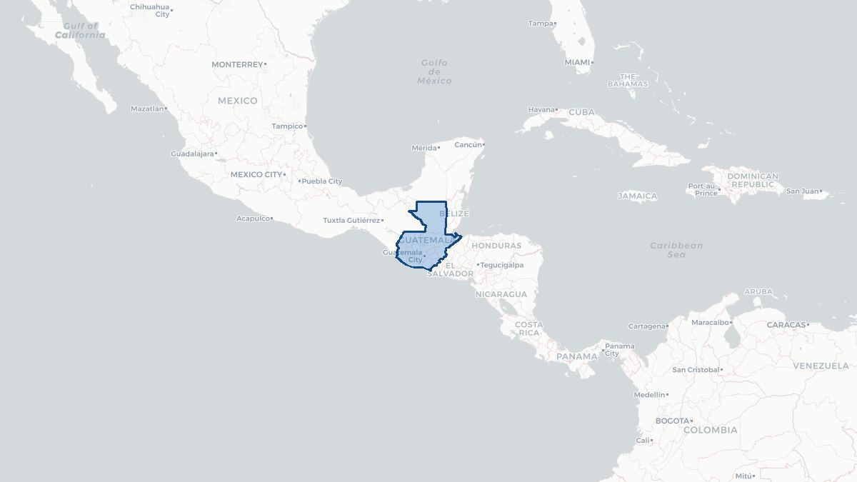 Map of Guatemala