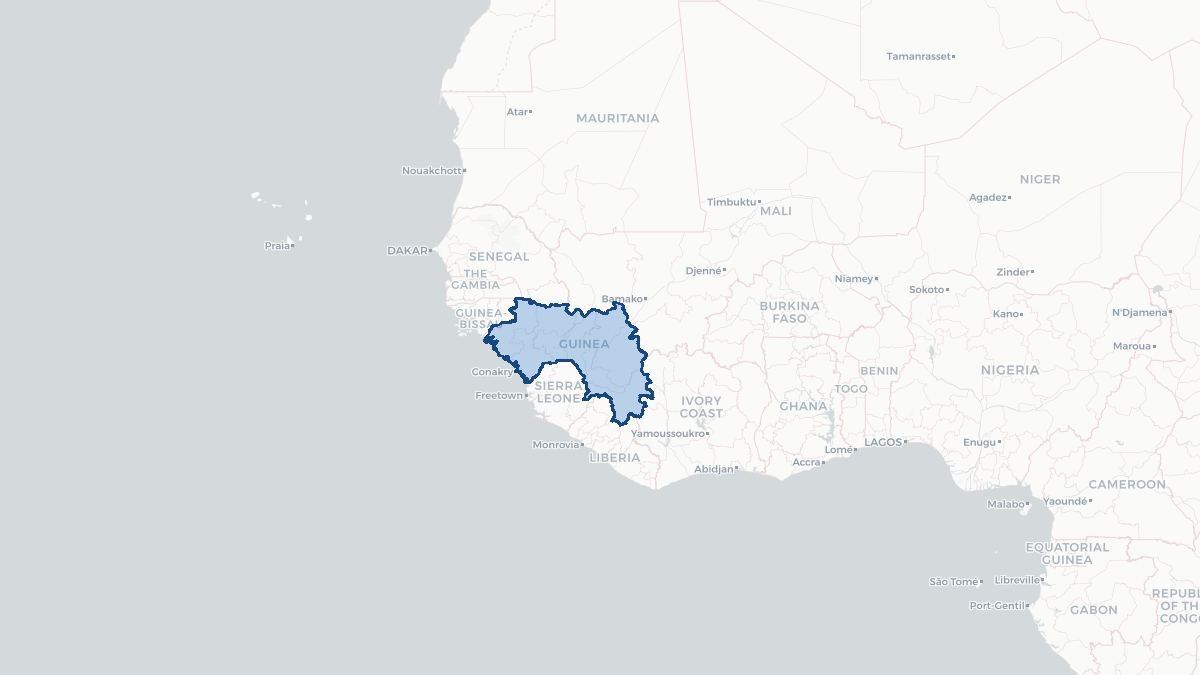 Map of Guinea