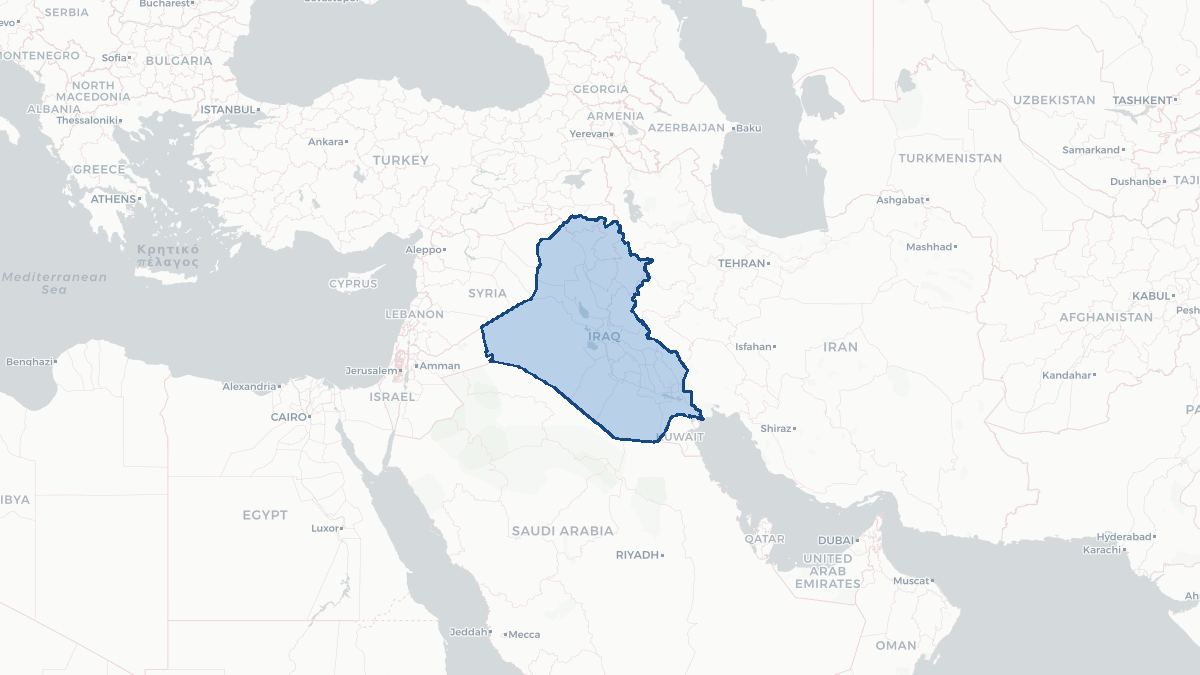 Map of Irak