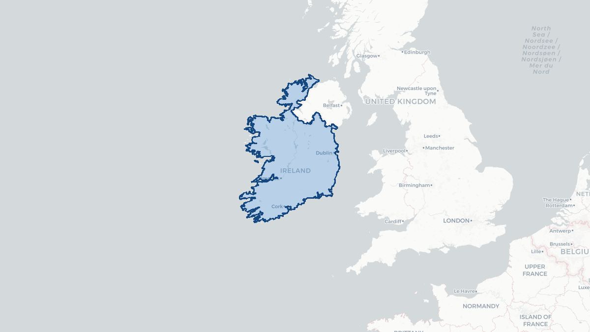 Map of Irland