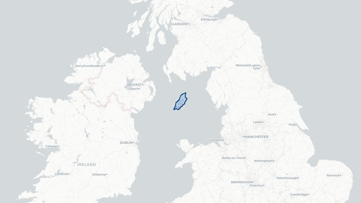 Map of Isle of Man