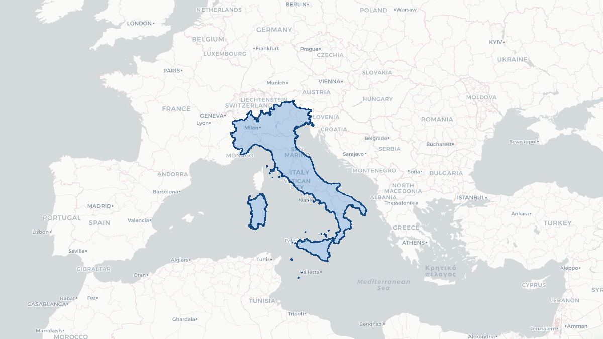 Map of Italy