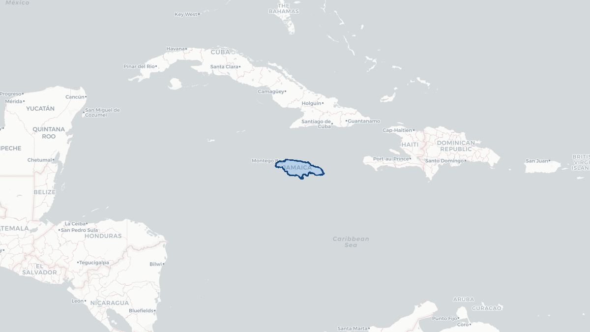 Map of Jamaica
