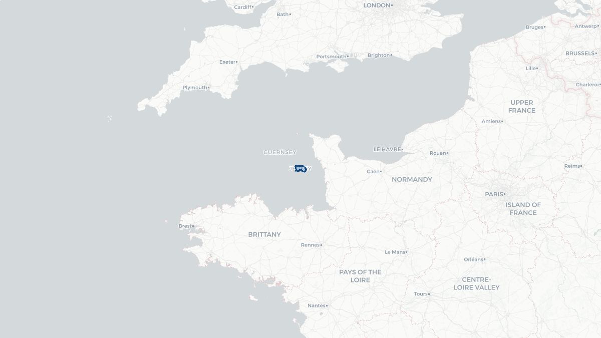 Map of Jersey