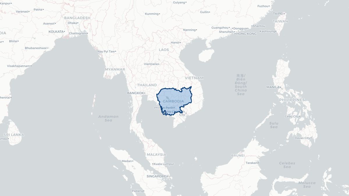Map of Cambodja