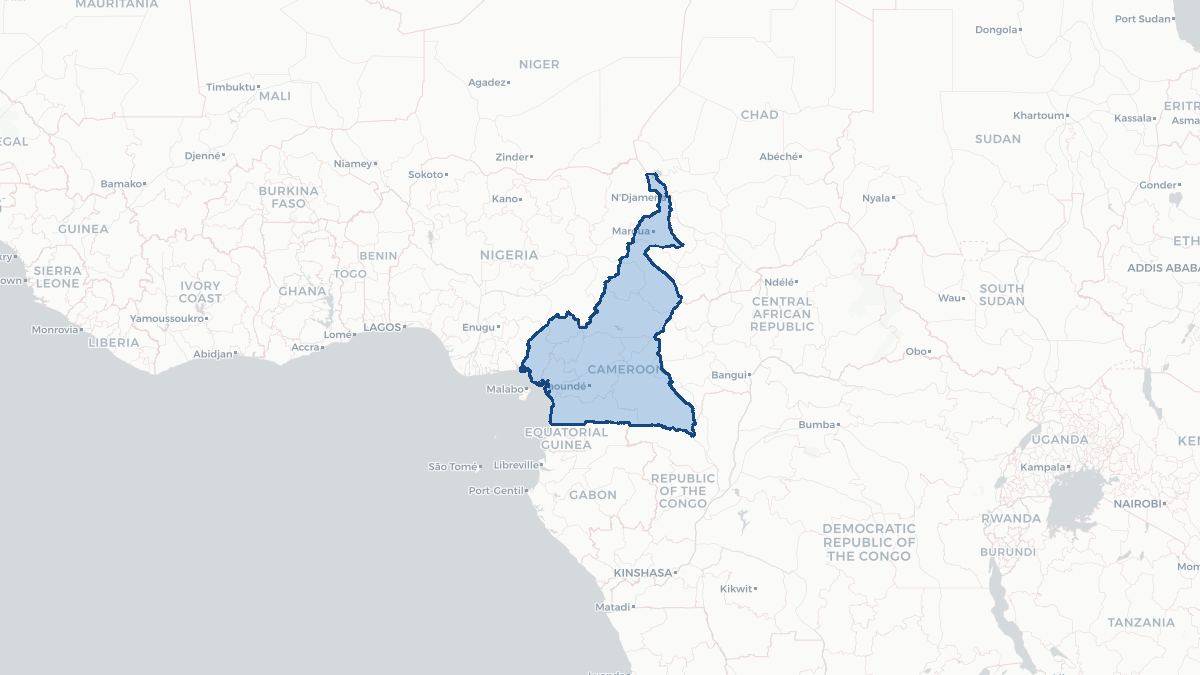 Map of Cameroon