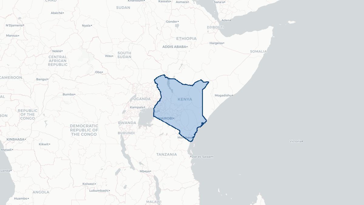 Map of Kenya