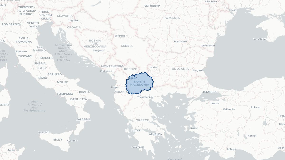 Map of Macedonia