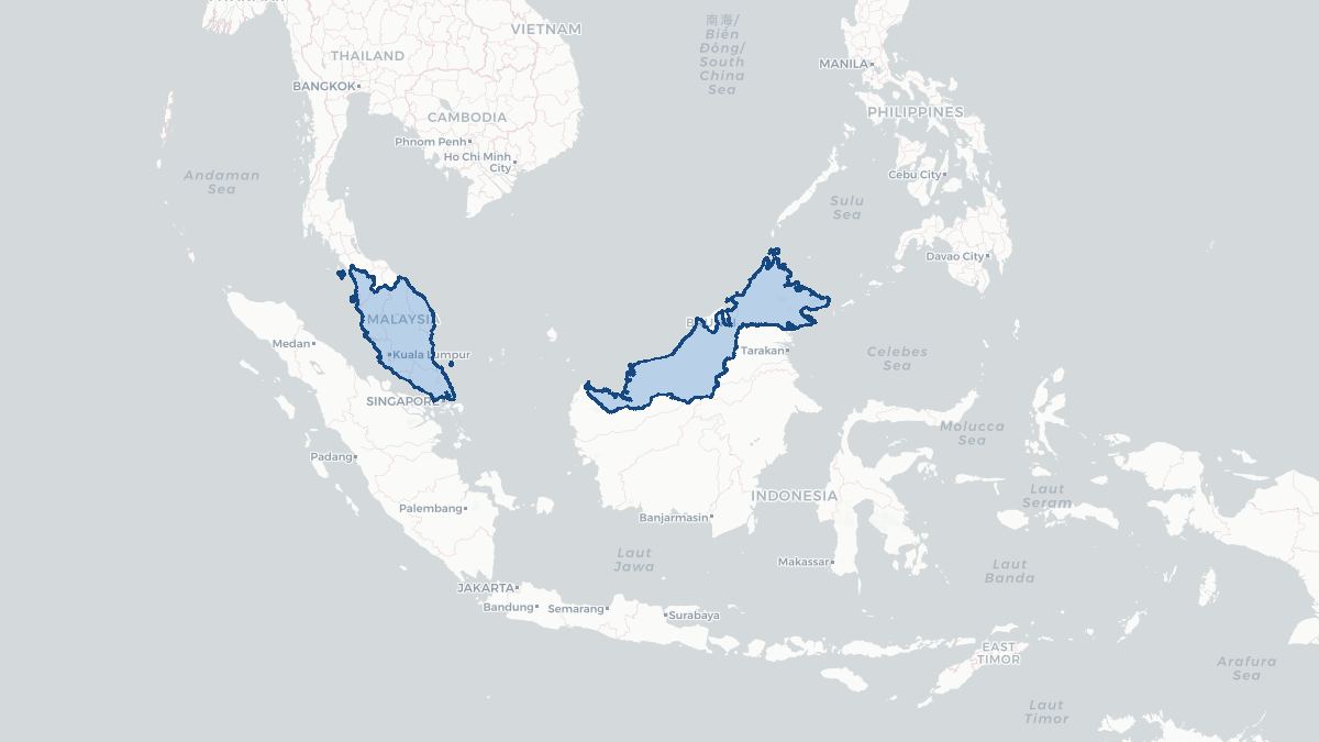 Map of Malaysia