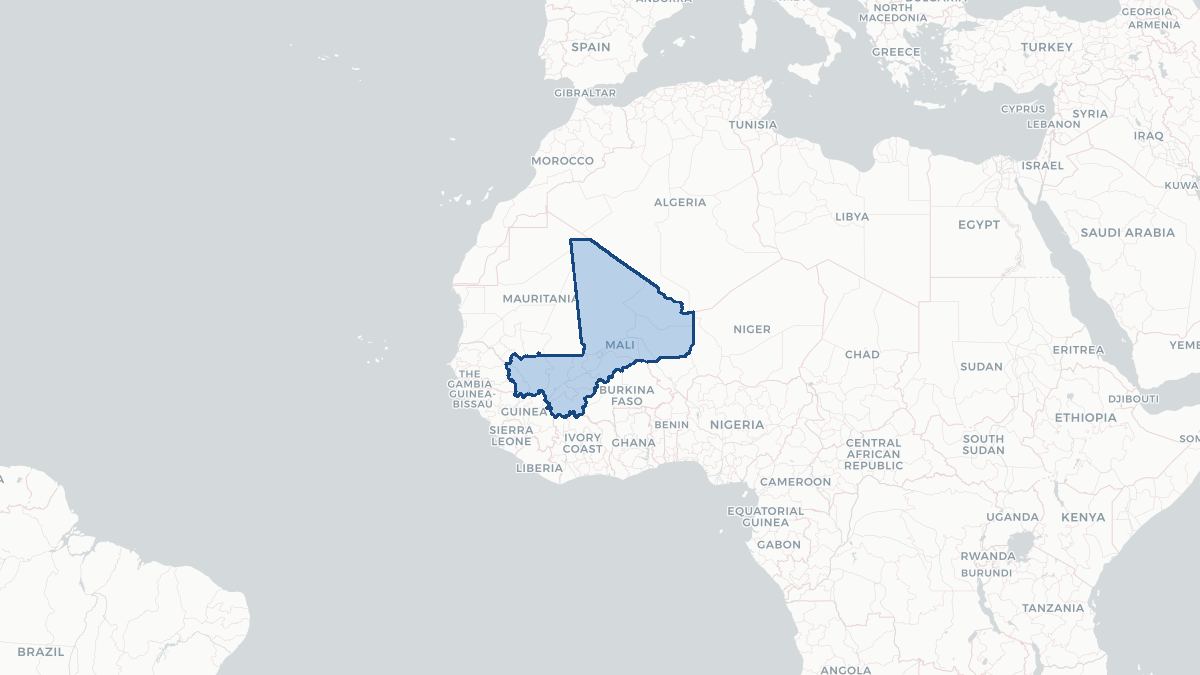 Map of Mali