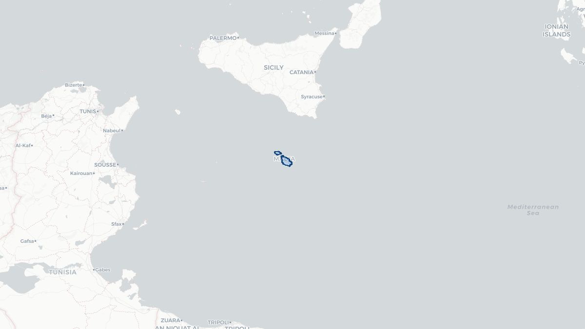 Map of Malta