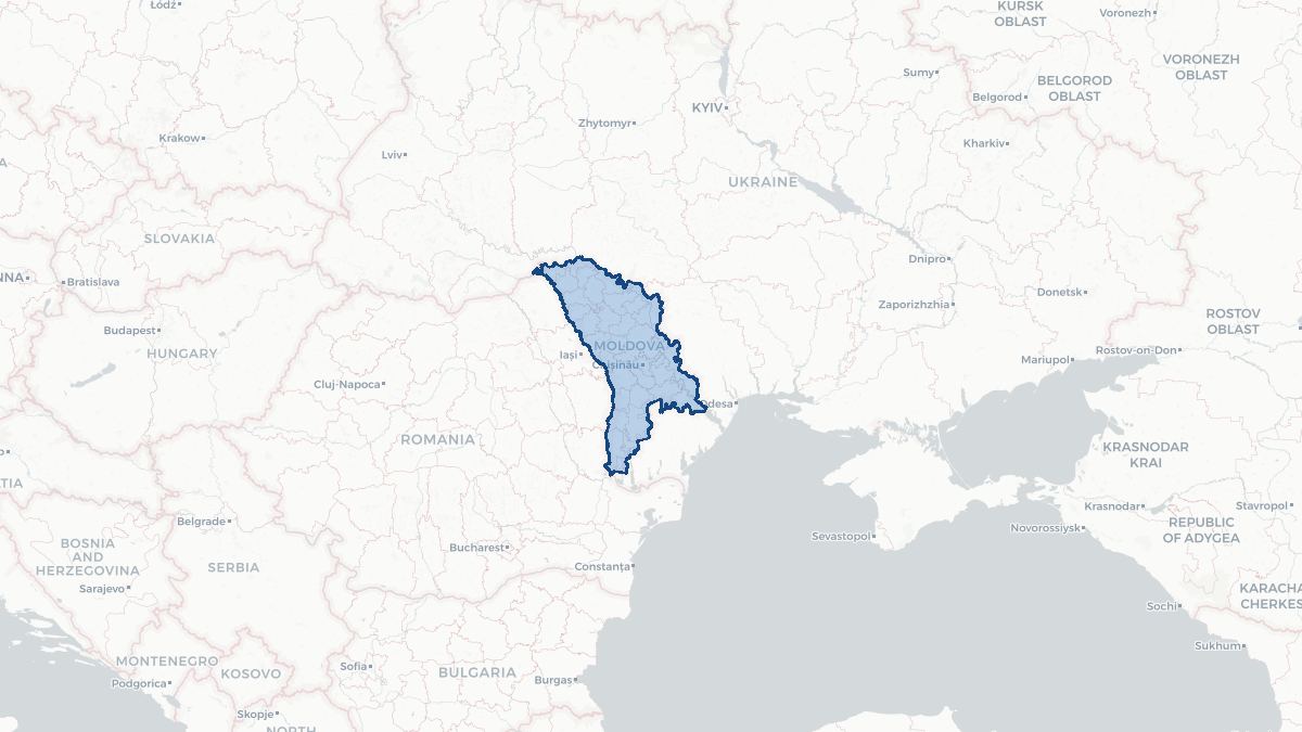 Map of Moldova