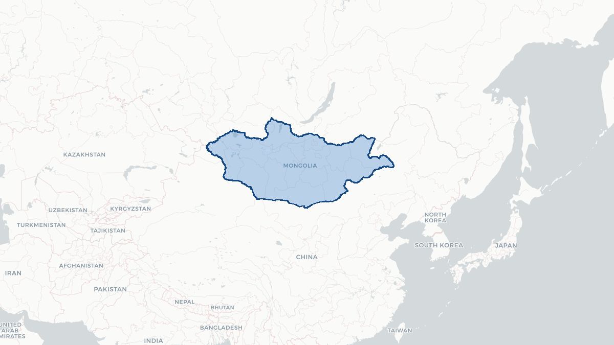 Map of Mongoliet