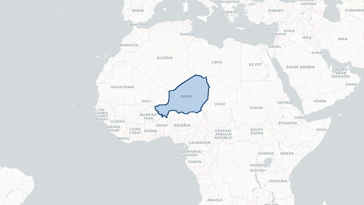 Map of Niger