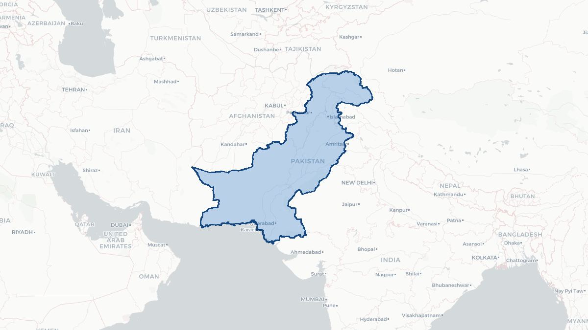 Map of Pakistan