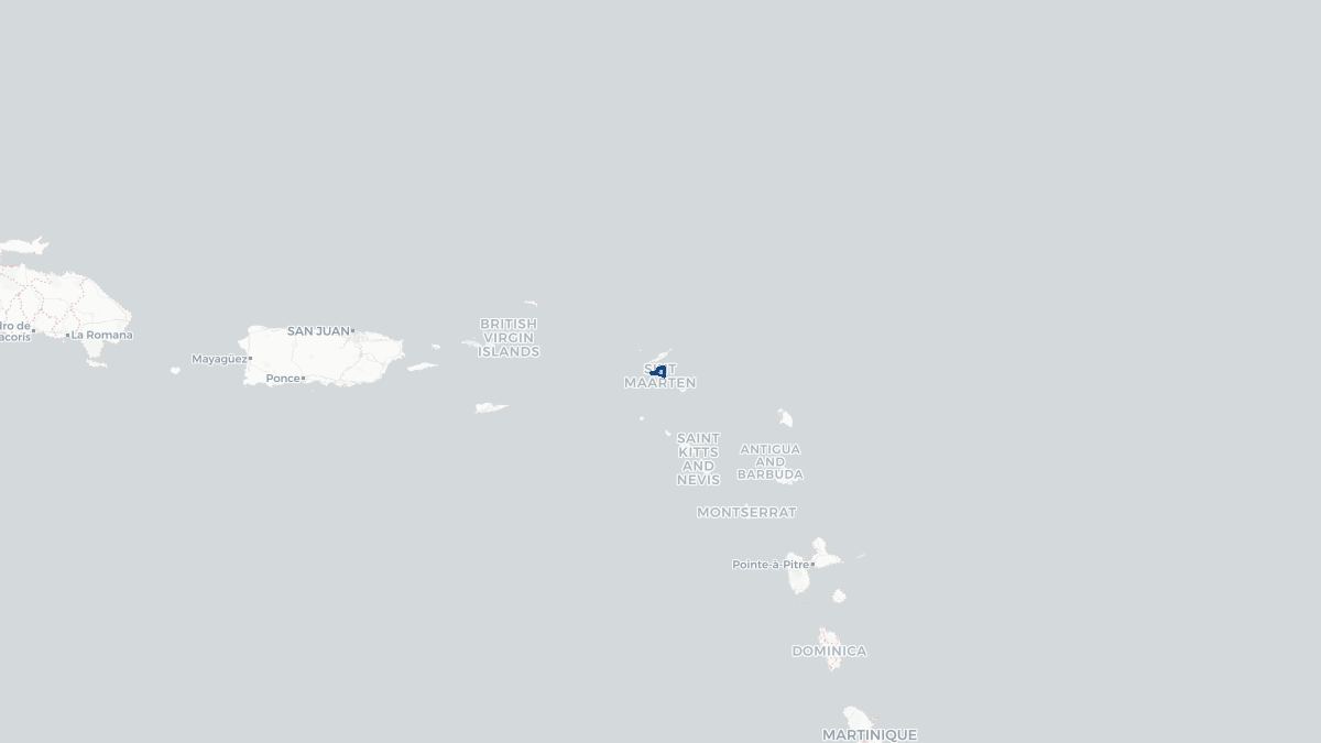 Map of Saint Martin