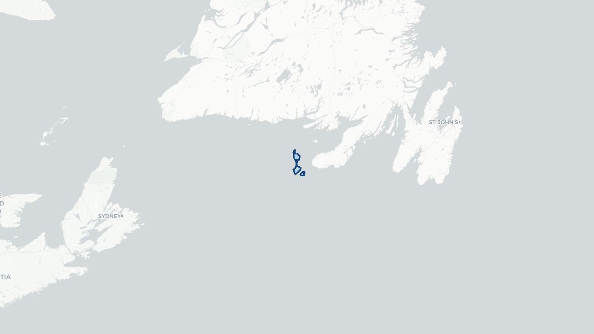 Map of Saint-Pierre og Miquelon