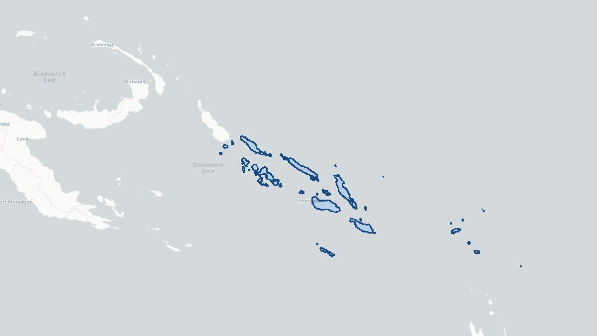 Map of Salomonøerne
