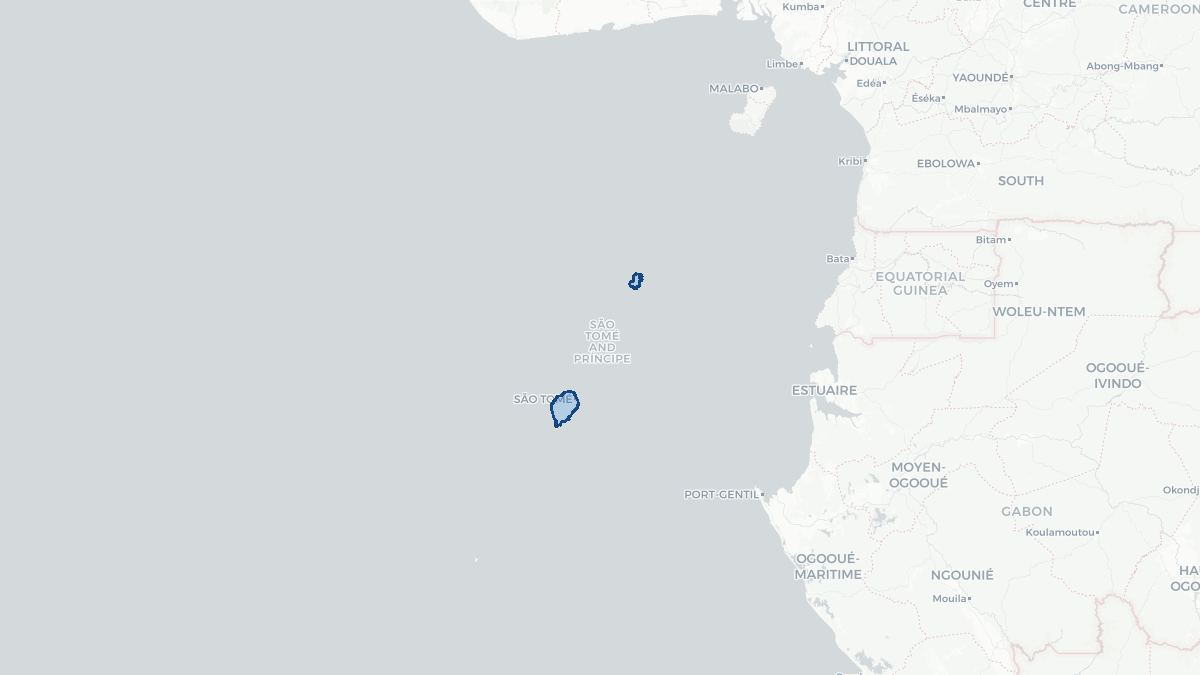 Map of Sao Tomé en Principe