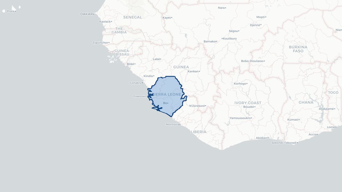 Map of Sierra Leone