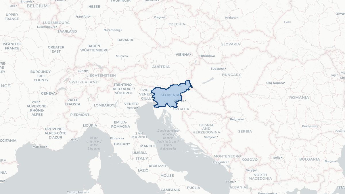 Map of Slovenia