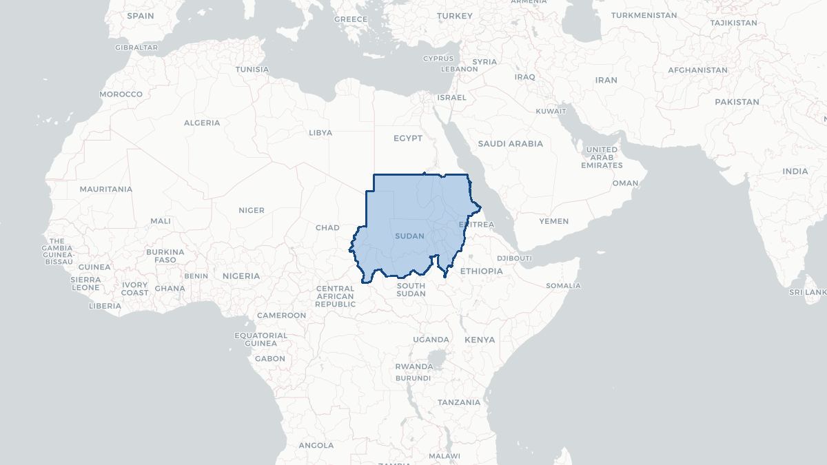 Map of Soedan