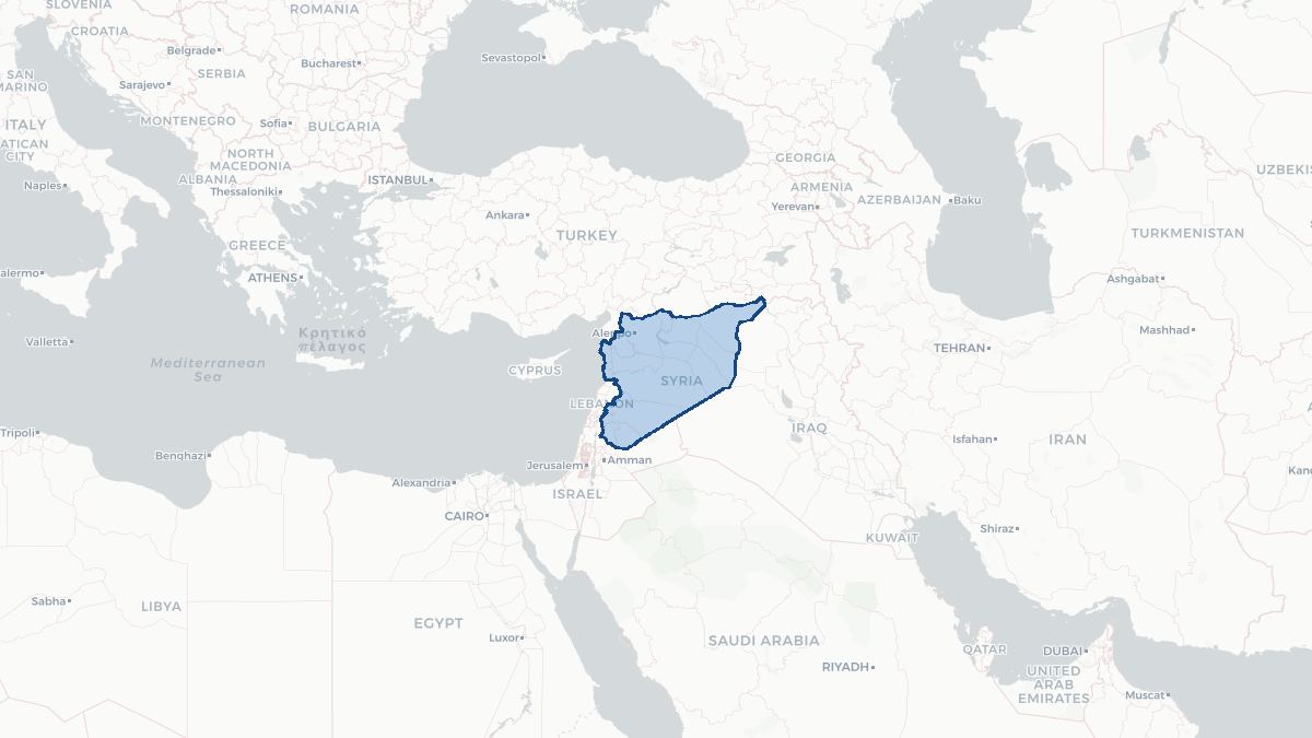 Map of Syrien