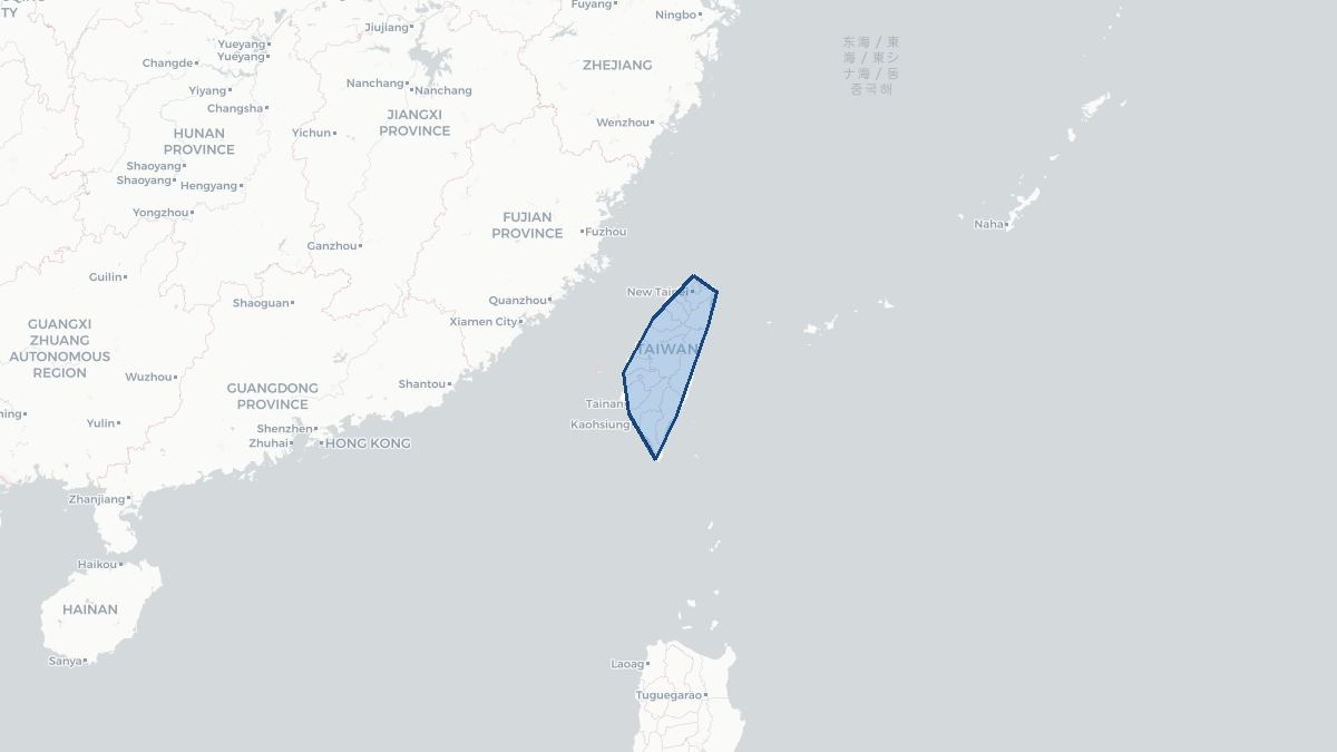 Map of Taiwan