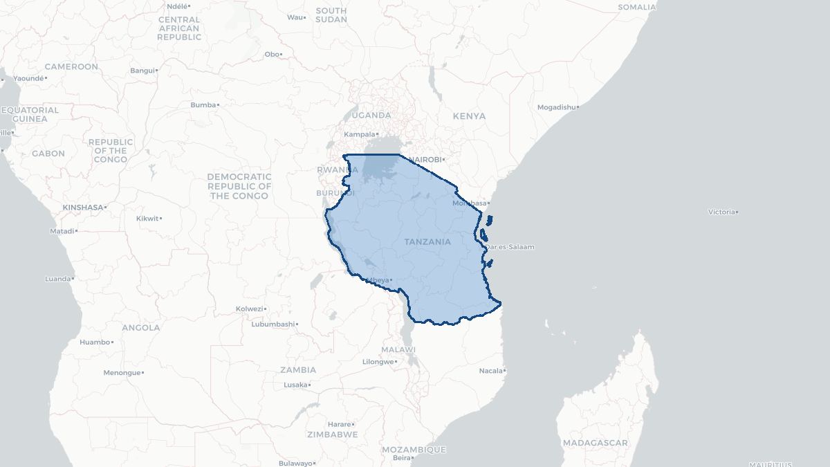 Map of Tanzania