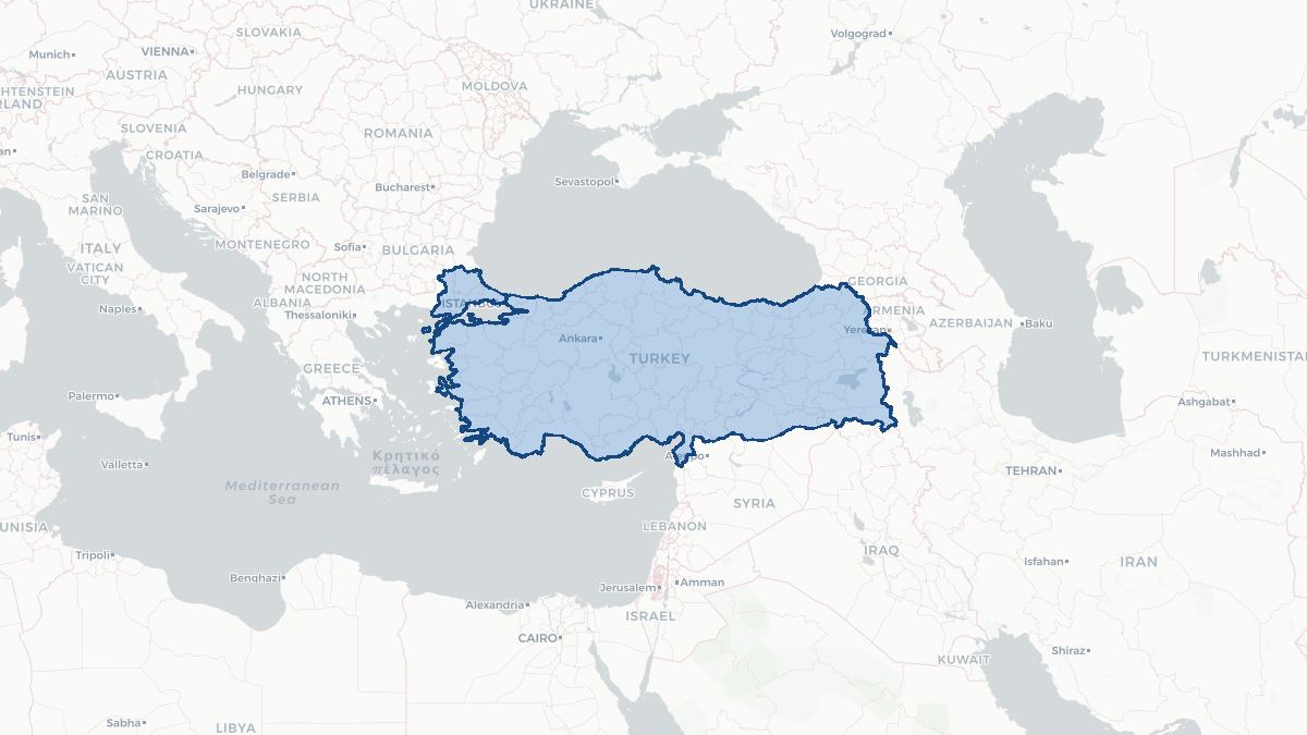 Map of Turkey