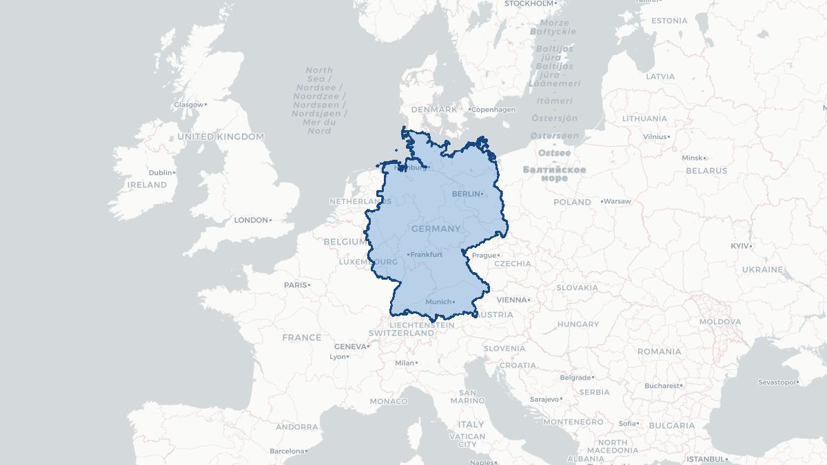 Map of Germany