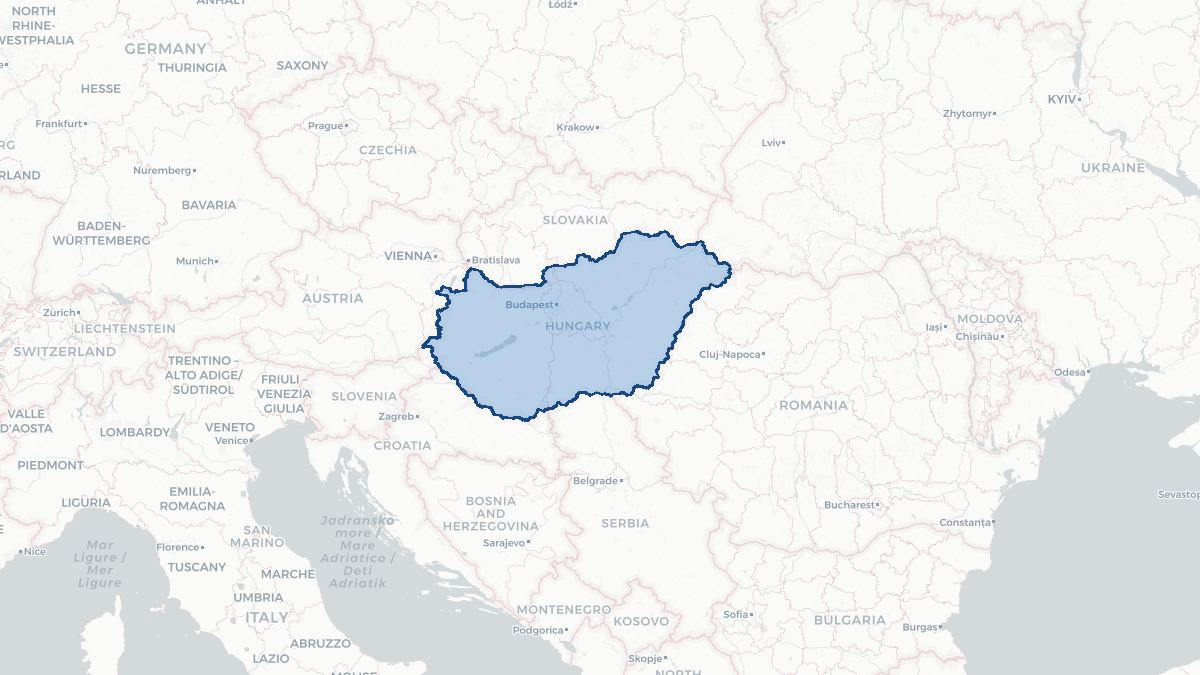 Map of Hungary