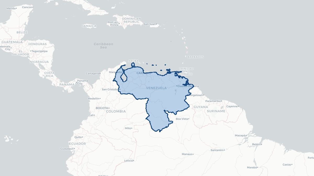 Map of Venezuela