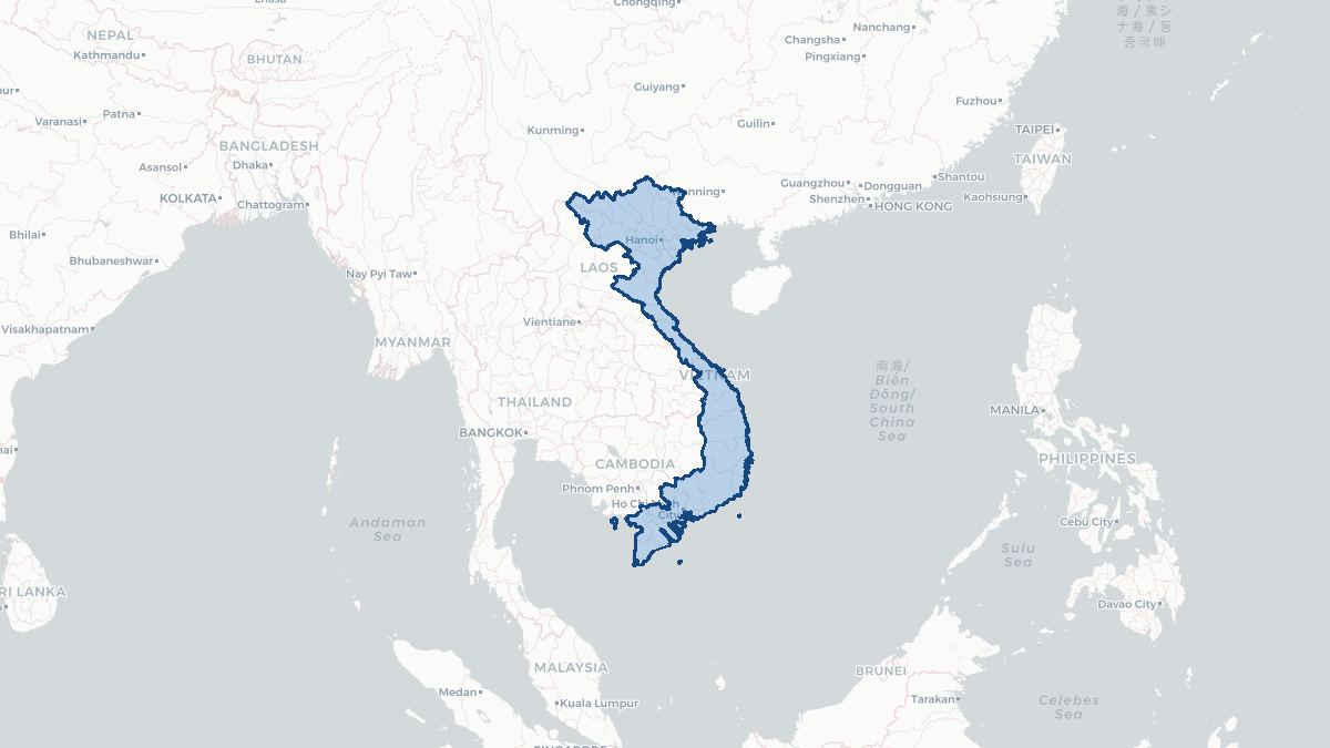 Map of Vietnam
